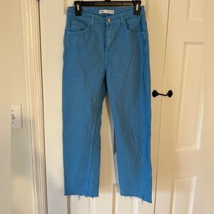 Blue Zara Mom Fit Jeans - Size 4